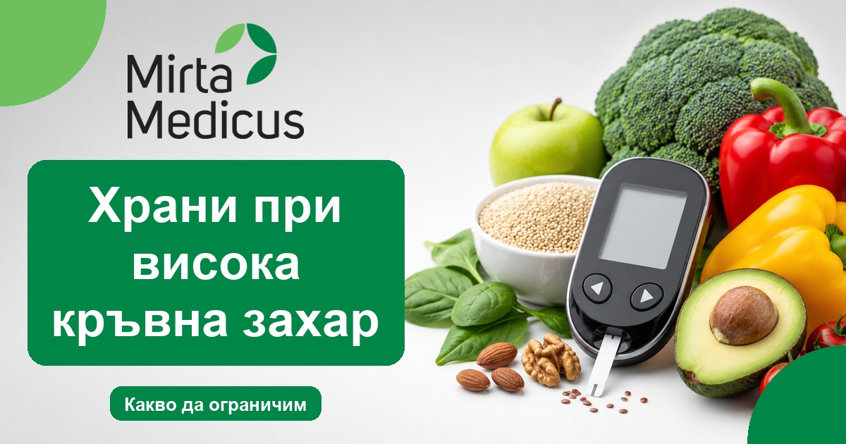 Храни при висока кръвна захар - Mirta Medicus