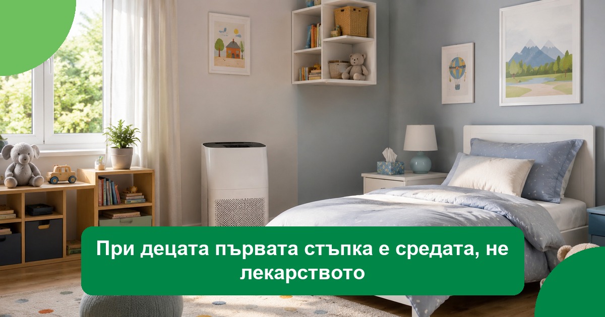 При децата първата стъпка е средата, не лекарството