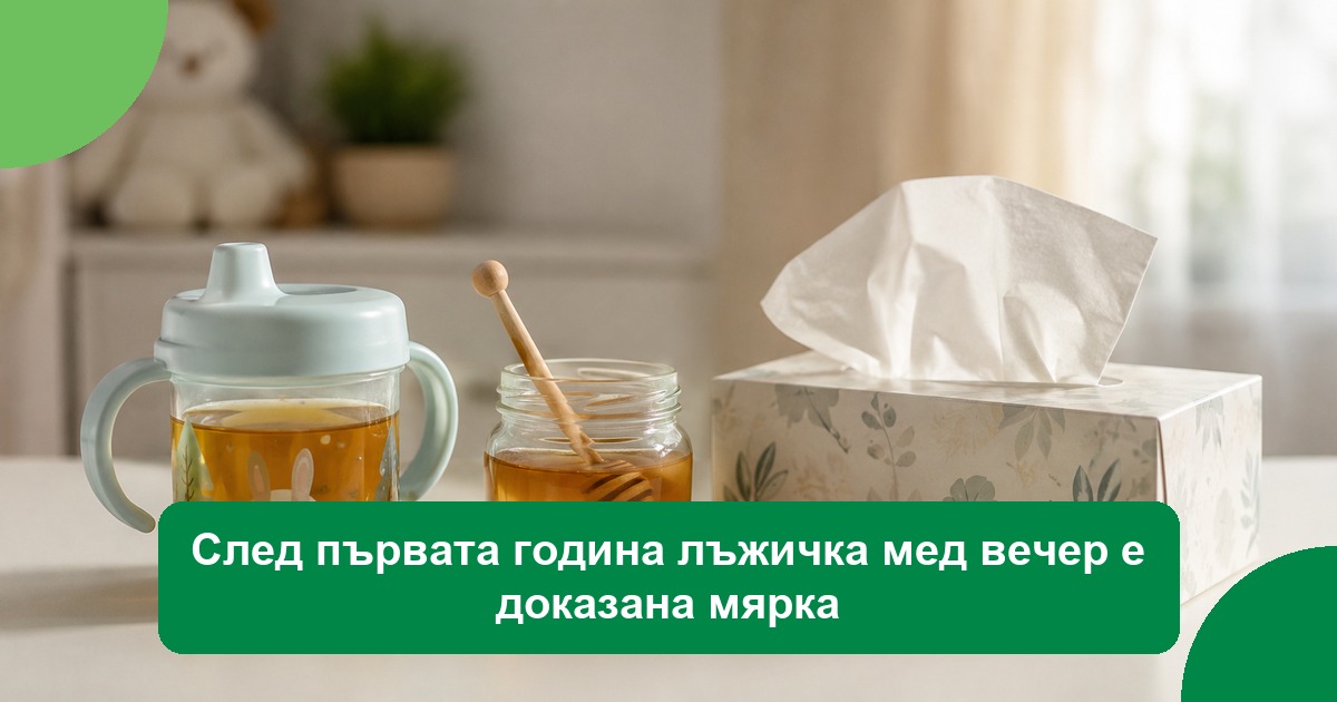След първата година лъжичка мед вечер е доказана мярка