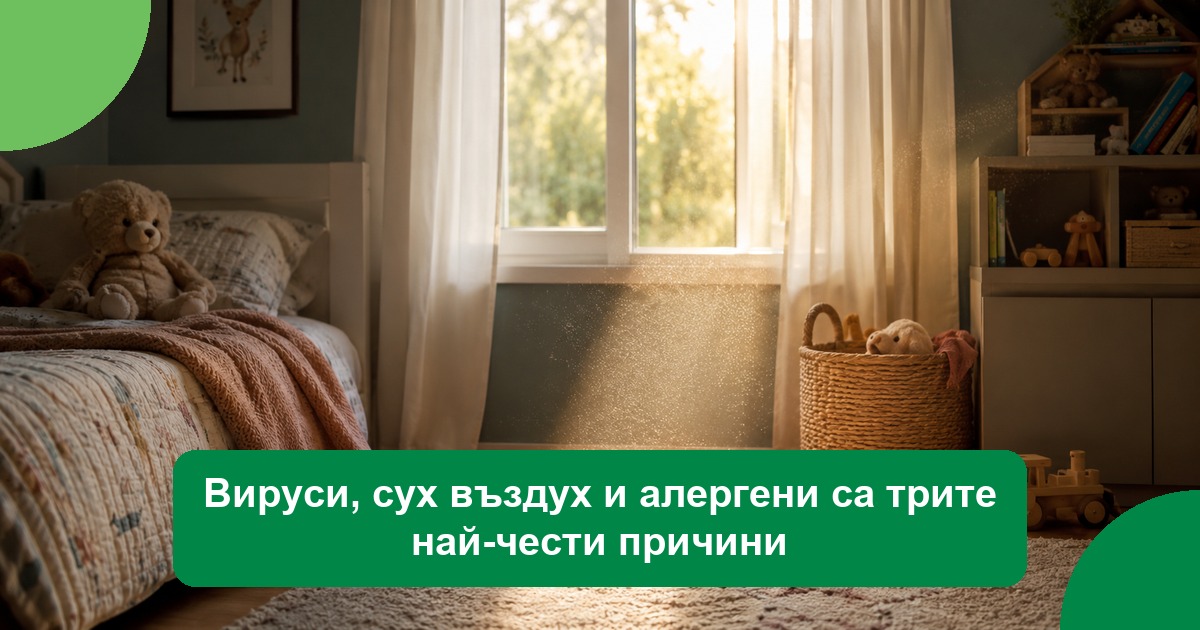 Вируси, сух въздух и алергени са трите най-чести причини