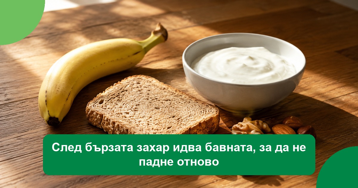 След бързата захар идва бавната, за да не падне отново